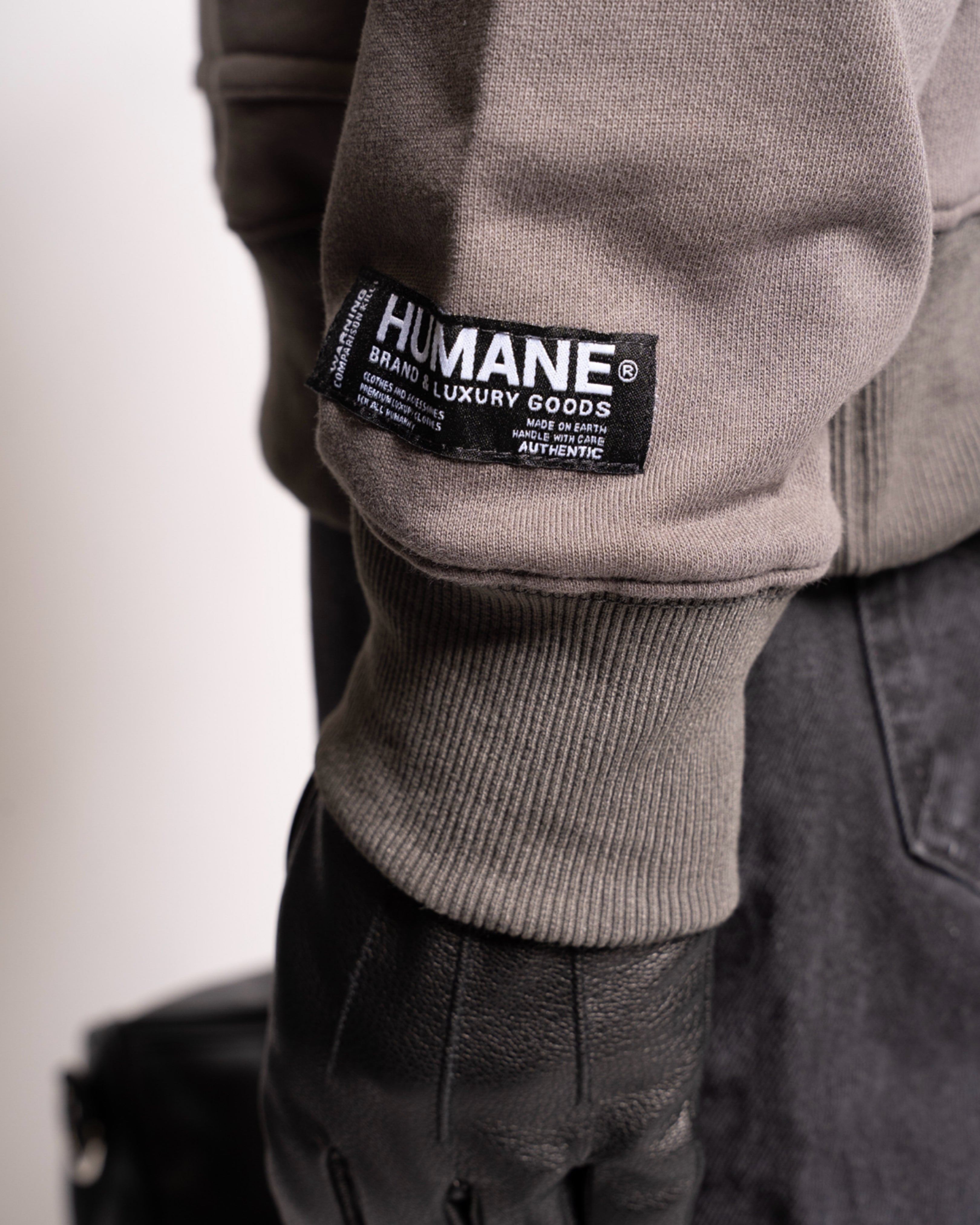 HUMANE BRAND® Graphite Grey Logo Hoodie