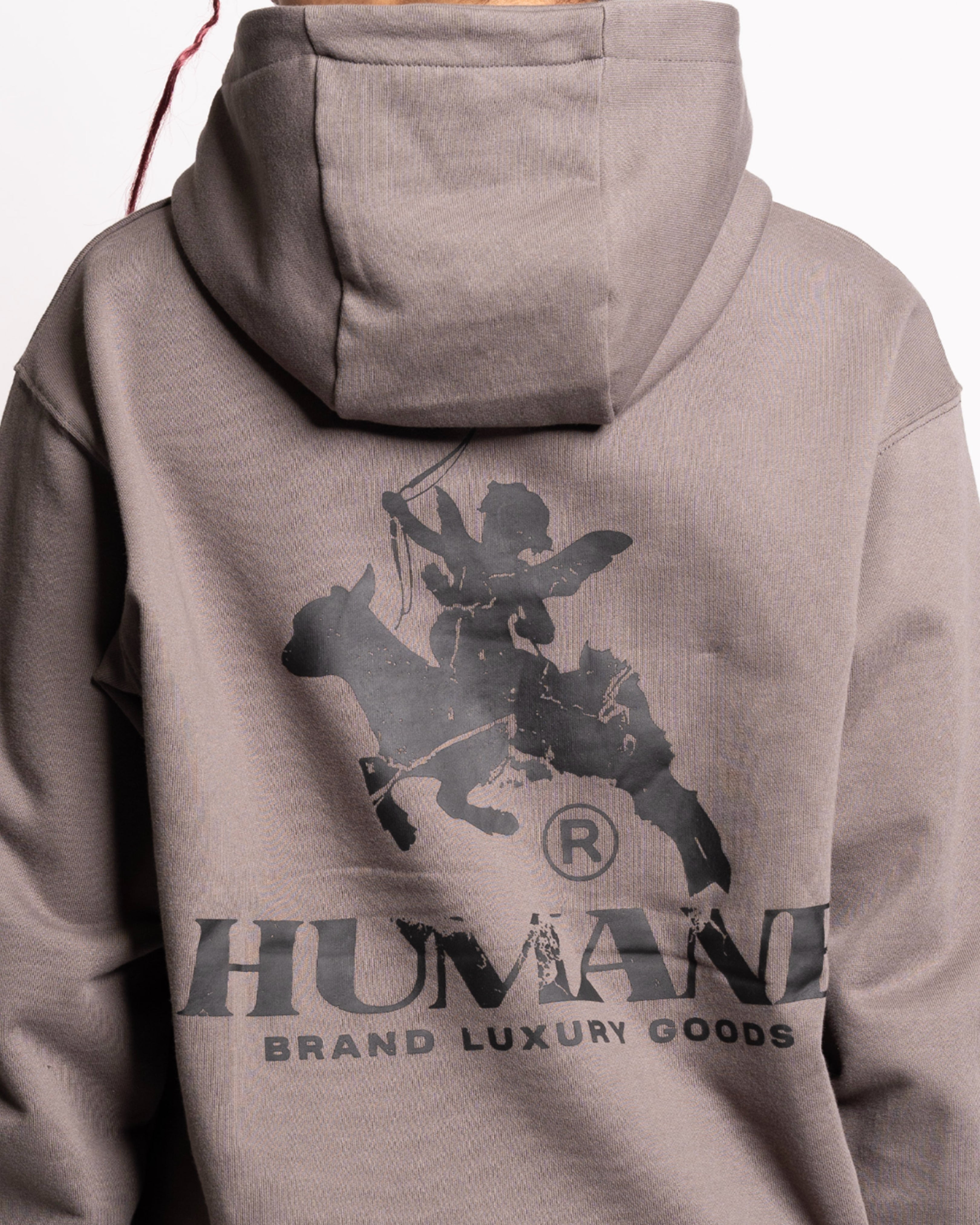 HUMANE BRAND® Graphite Grey Logo Hoodie