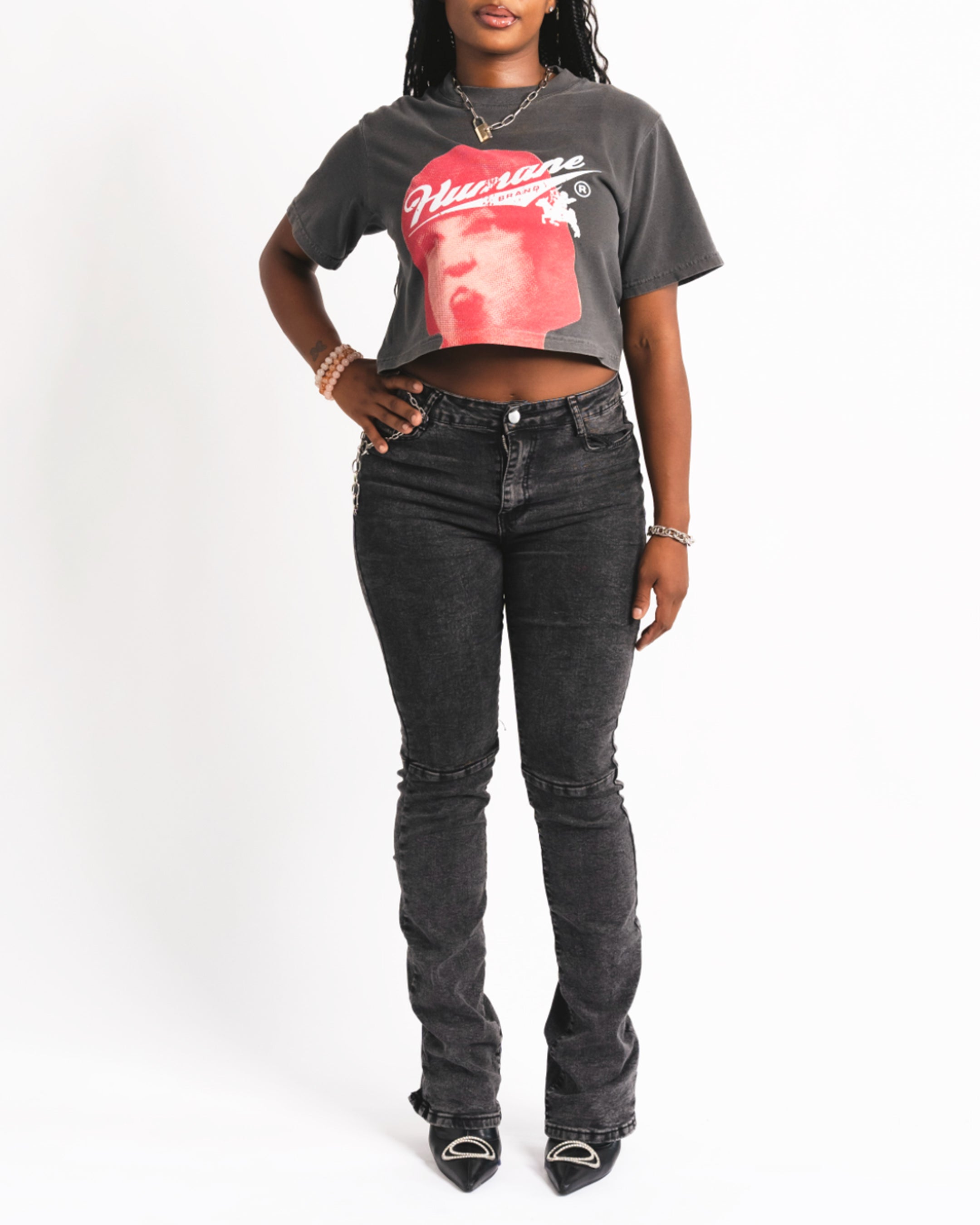 HUMANE BRAND® "Bad Girls Live Humane®" Crop Top