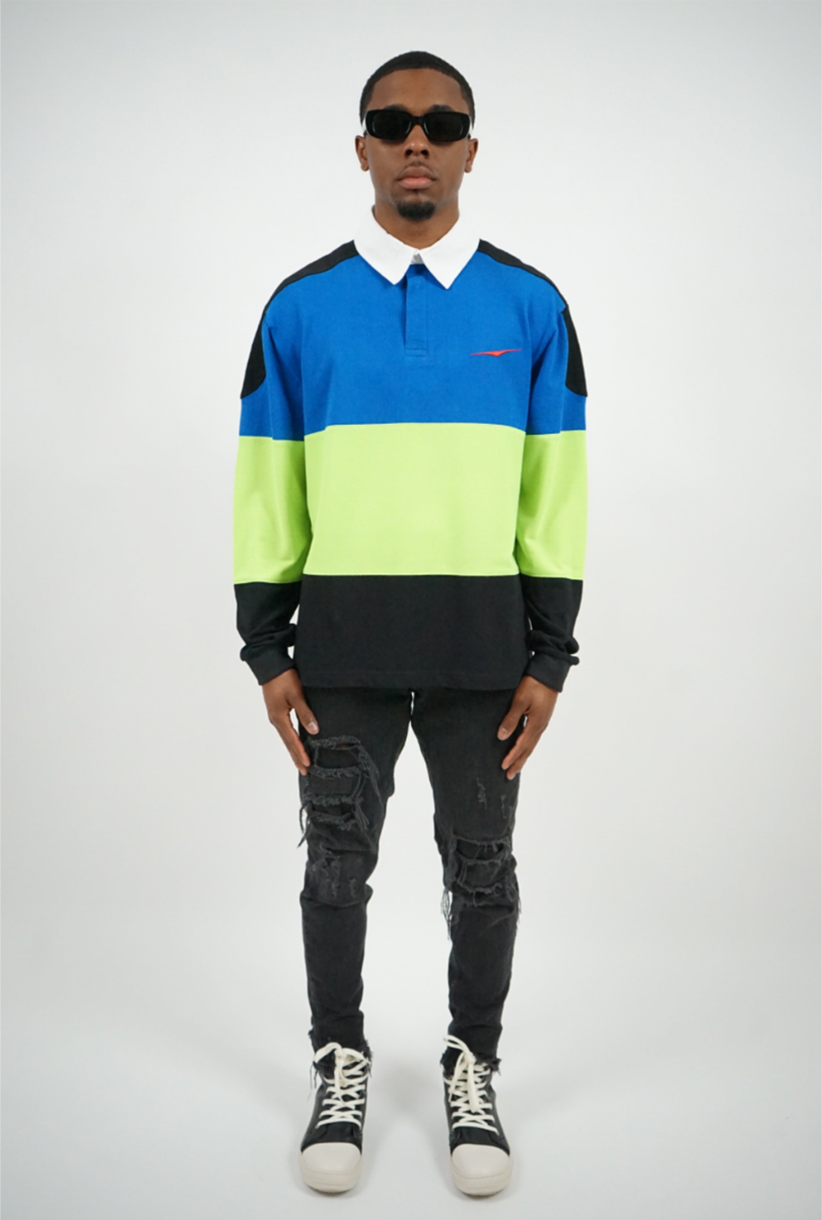HUMANE BRAND® Color Block Rugby