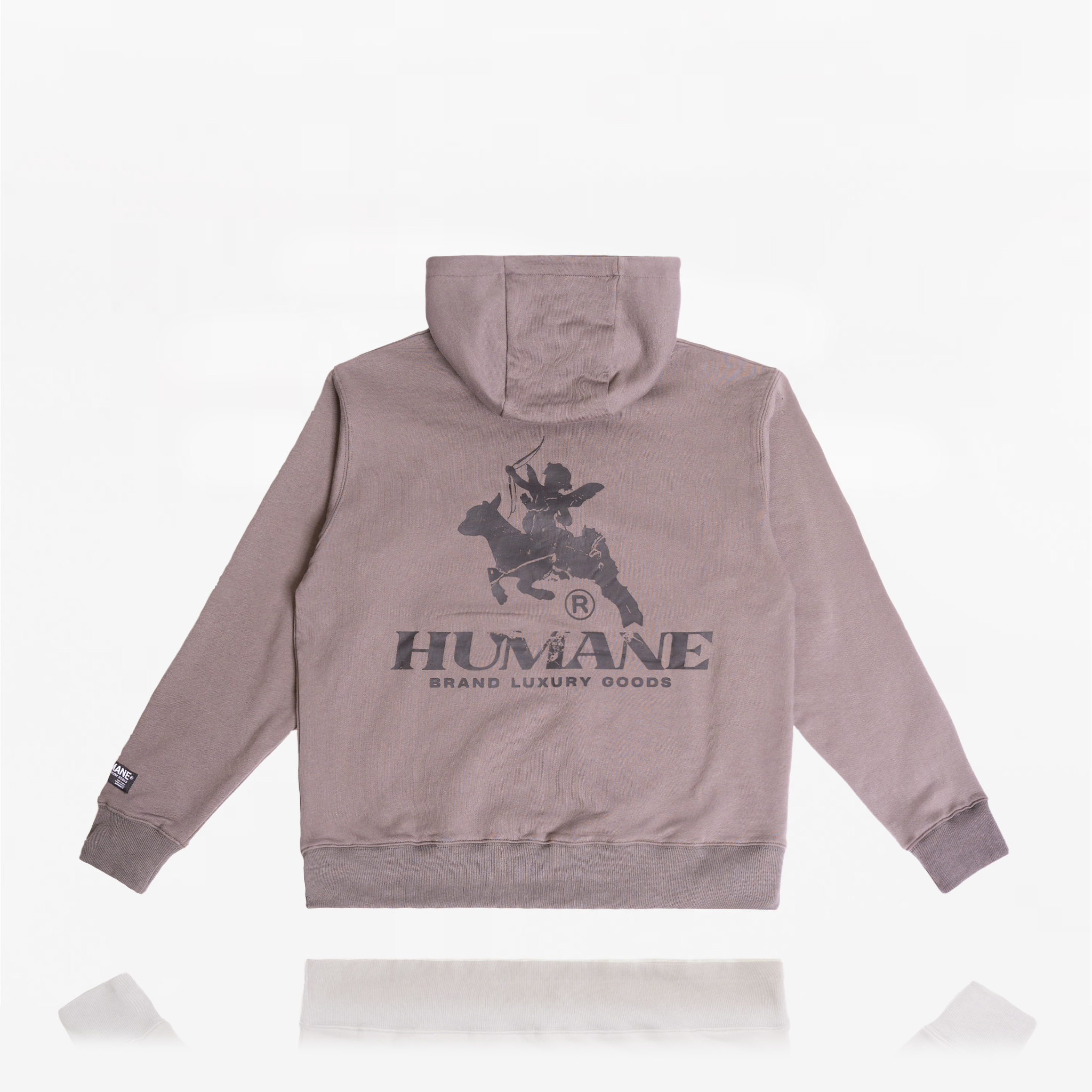 HUMANE BRAND® Graphite Grey Logo Hoodie