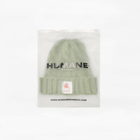 HUMANE BRAND® Green Cable-Knit Beanie