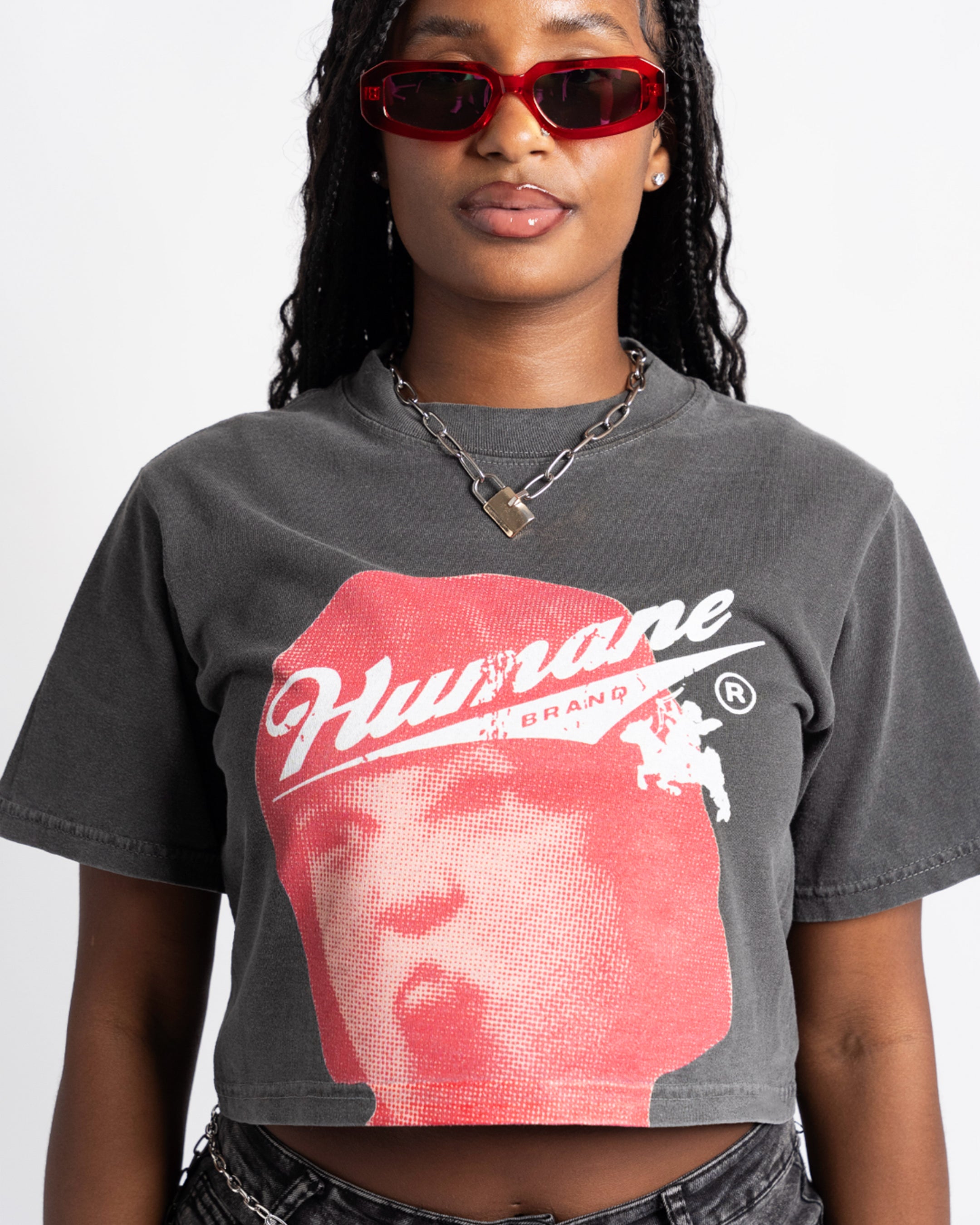 HUMANE BRAND® "Bad Girls Live Humane®"  Crop Top