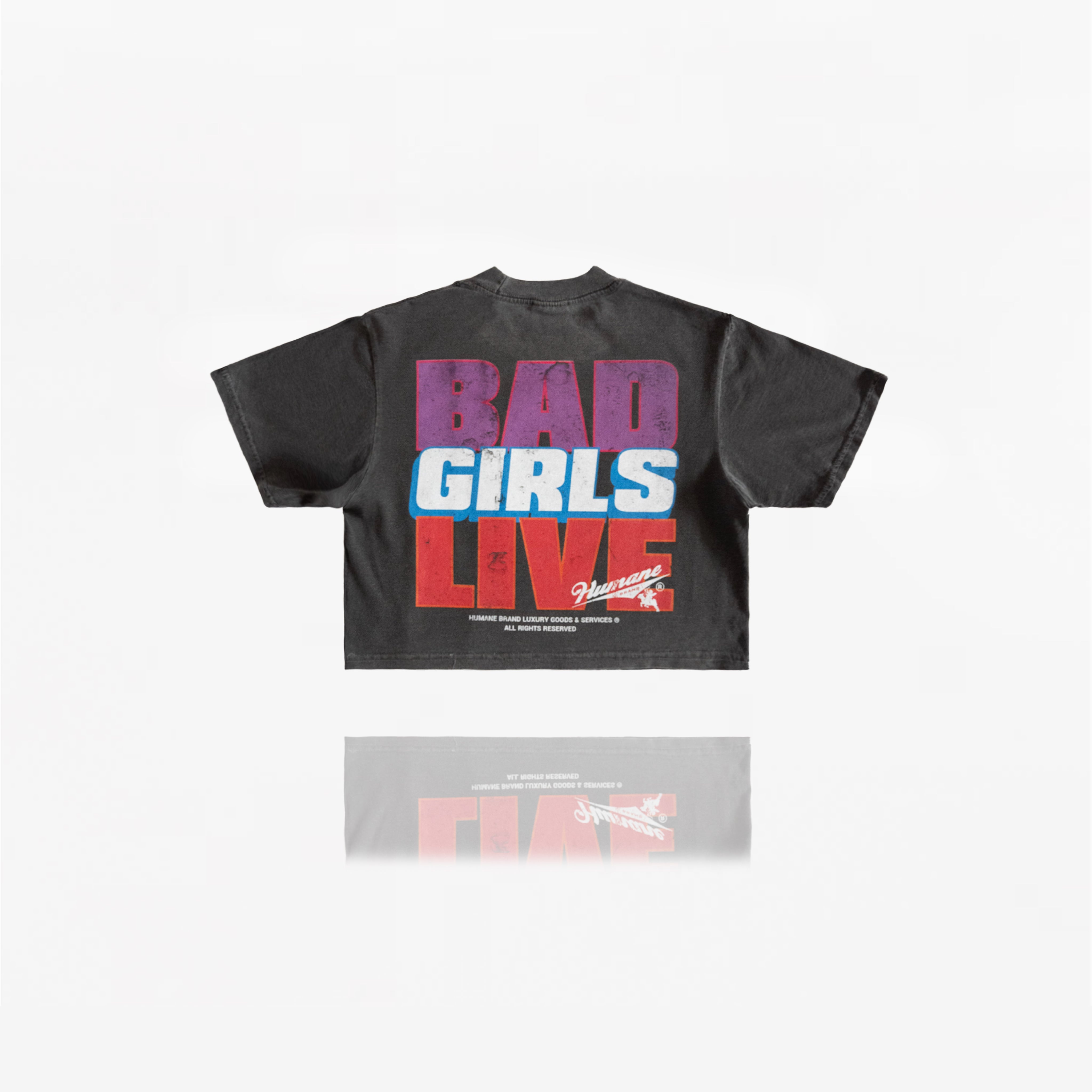 HUMANE BRAND® "Bad Girls Live Humane®"  Crop Top