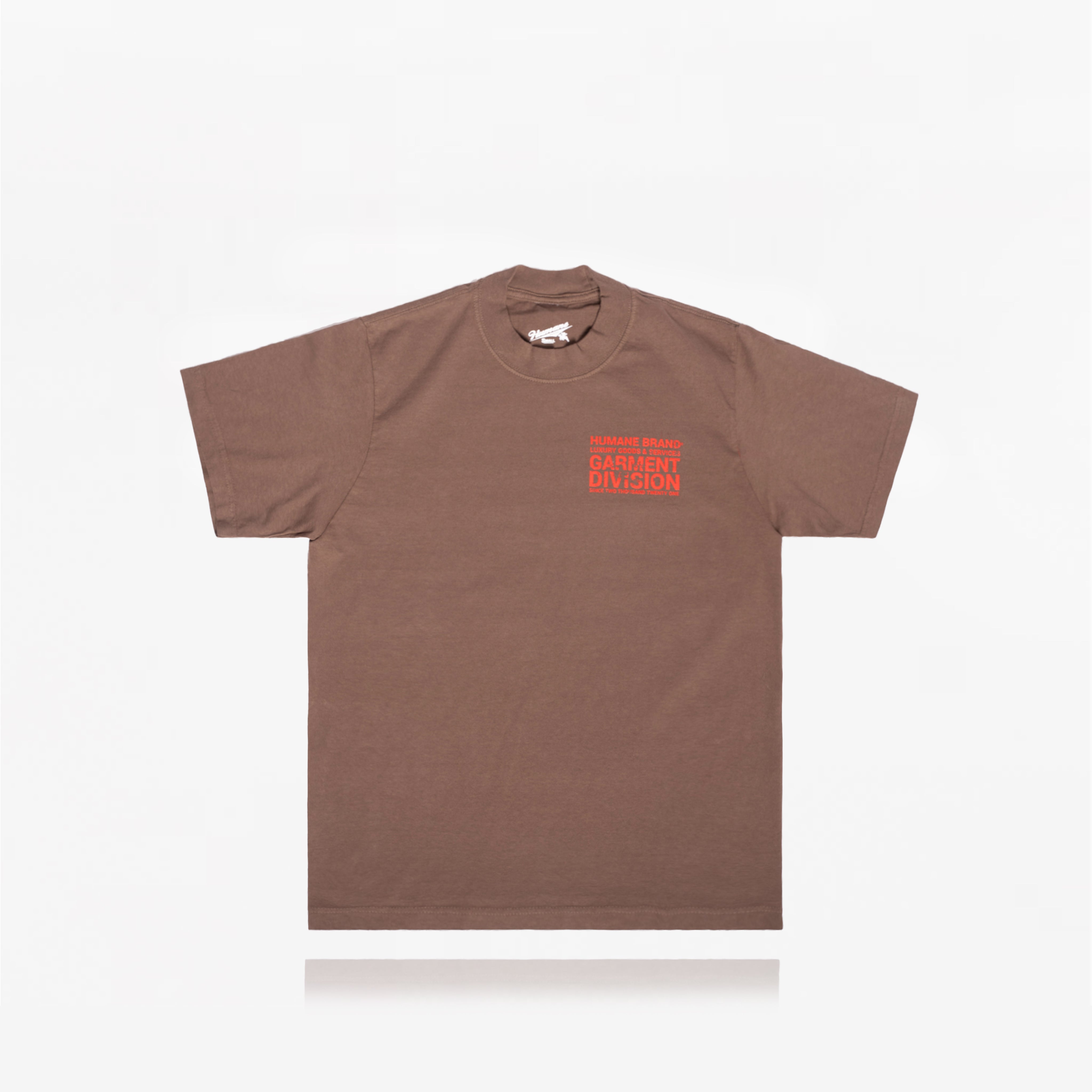 HUMANE BRAND®  Brown Garment Division T-Shirt