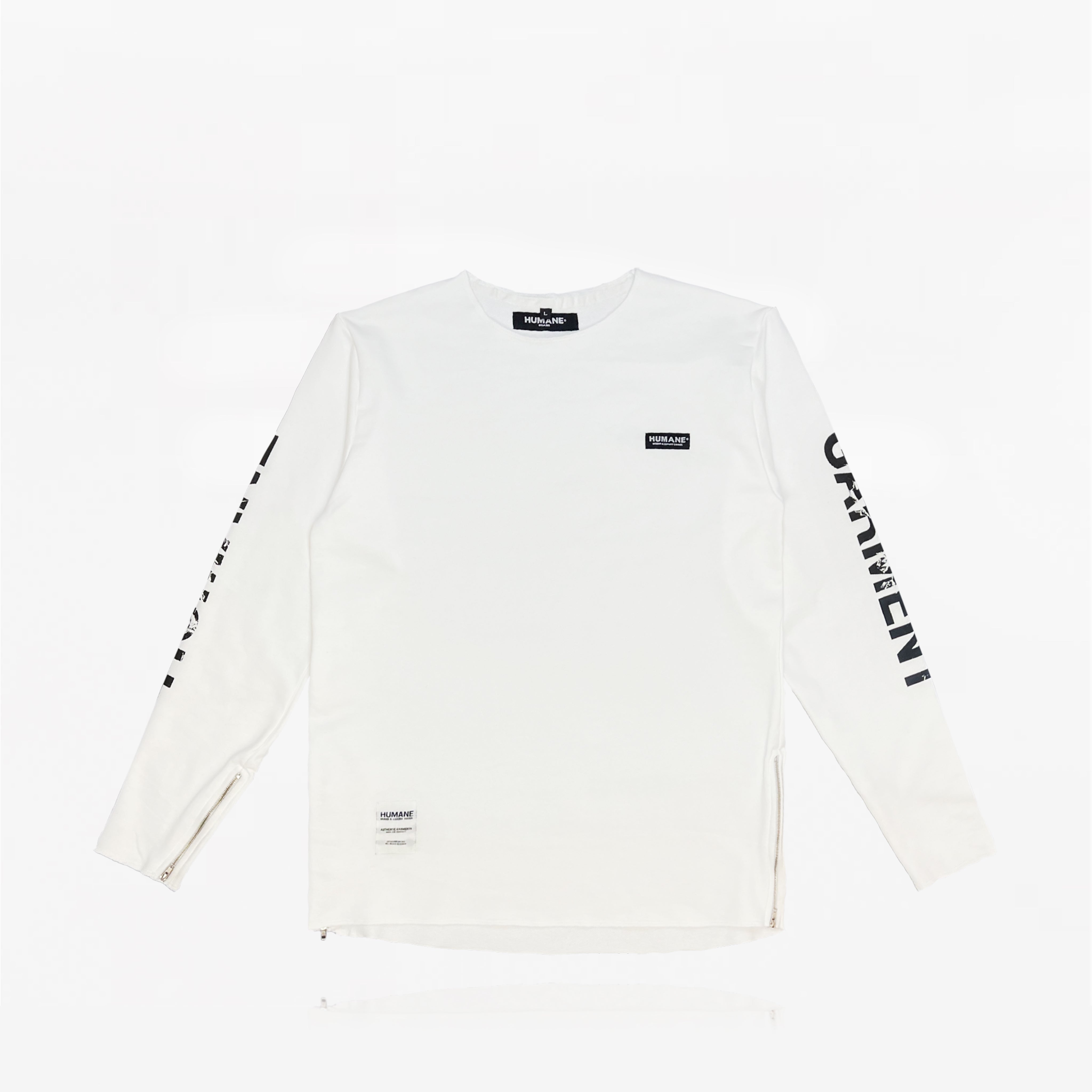 HUMANE BRAND® Garment Division Raw Edge Crew Neck