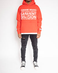 HUMANE BRAND® Garment Division Raw Edge Hoodie